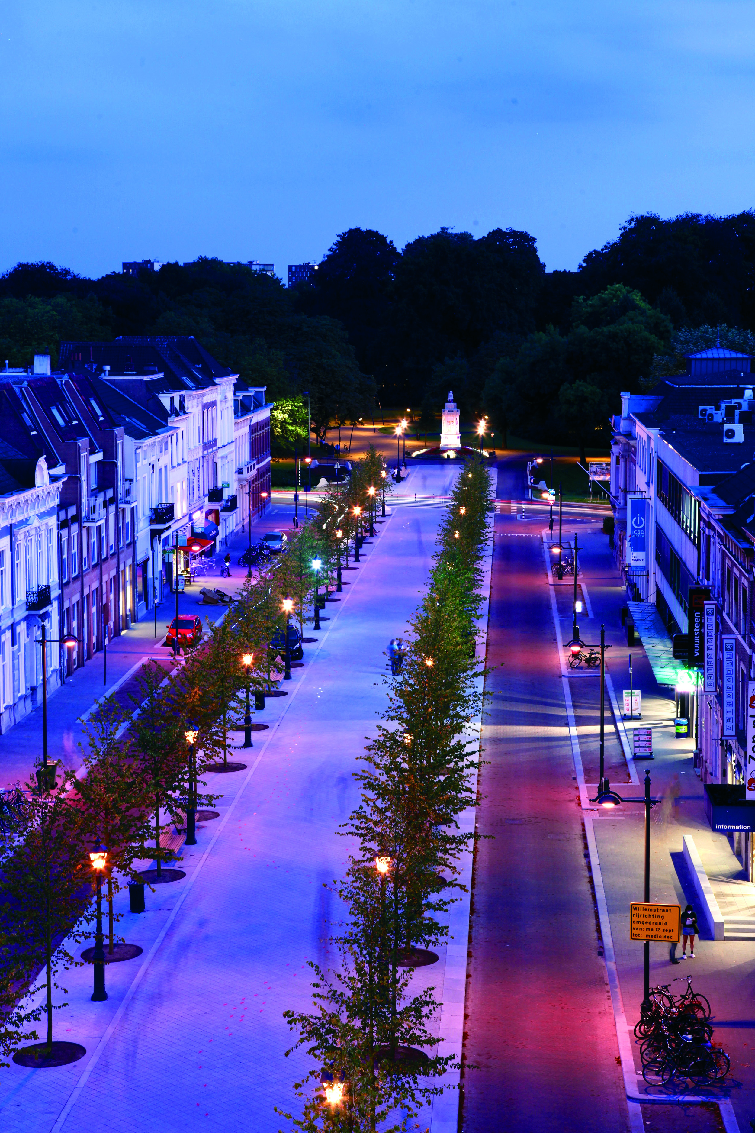 DE NOOD RGBW LED lighting Willemstraat Breda