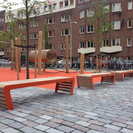 FalcoLinea bench without back rest Amstercampus Amsterdam