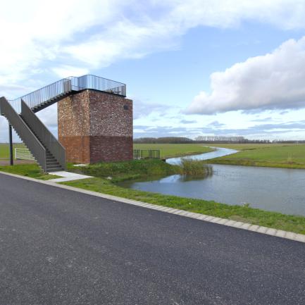 Water pumping station, Ontpoldering Noordwaard