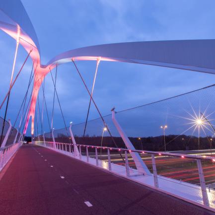 EHN.20_Bicycle_Bridge_Arch_Bridge_Steel_Highway_Tegenbosch_Eindhoven_ipvDelft